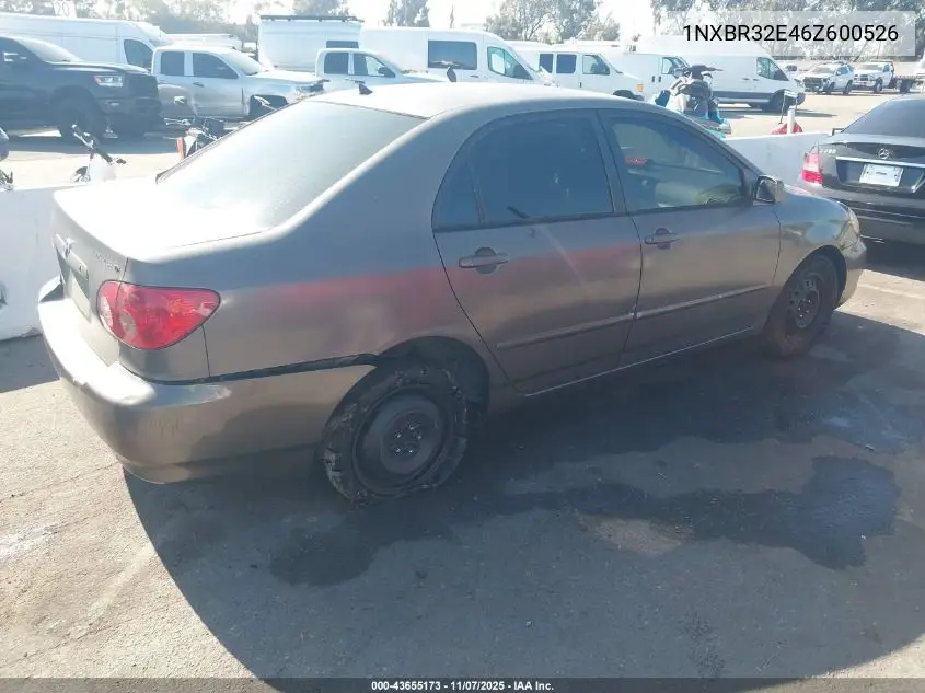 1NXBR32E46Z600526 2006 Toyota Corolla Le