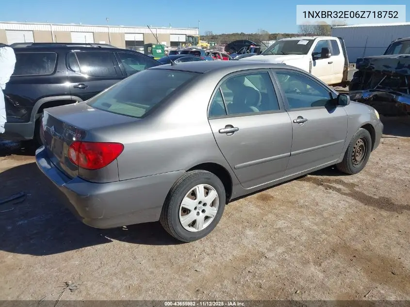1NXBR32E06Z718752 2006 Toyota Corolla Le