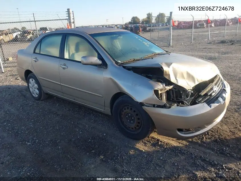 1NXBR32E06Z724678 2006 Toyota Corolla Le