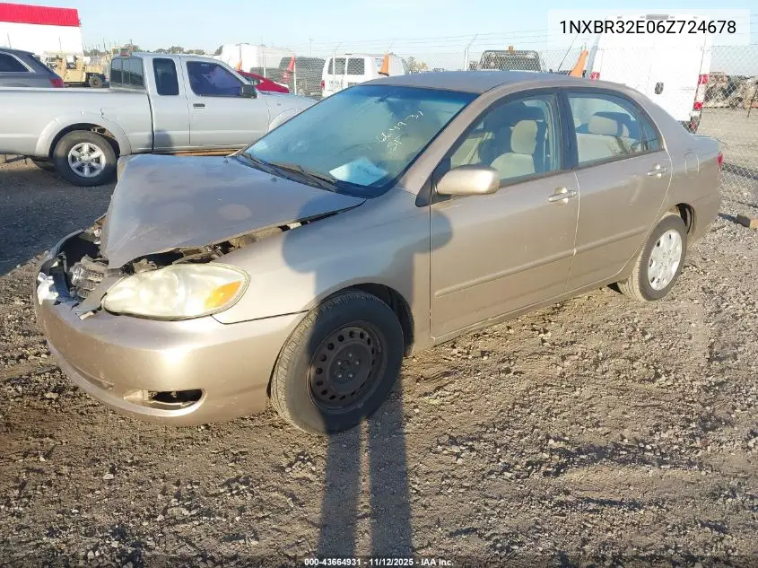 1NXBR32E06Z724678 2006 Toyota Corolla Le