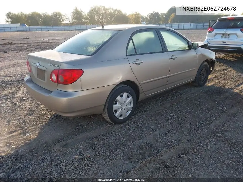 1NXBR32E06Z724678 2006 Toyota Corolla Le