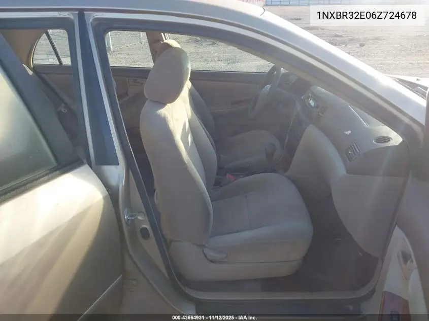 1NXBR32E06Z724678 2006 Toyota Corolla Le