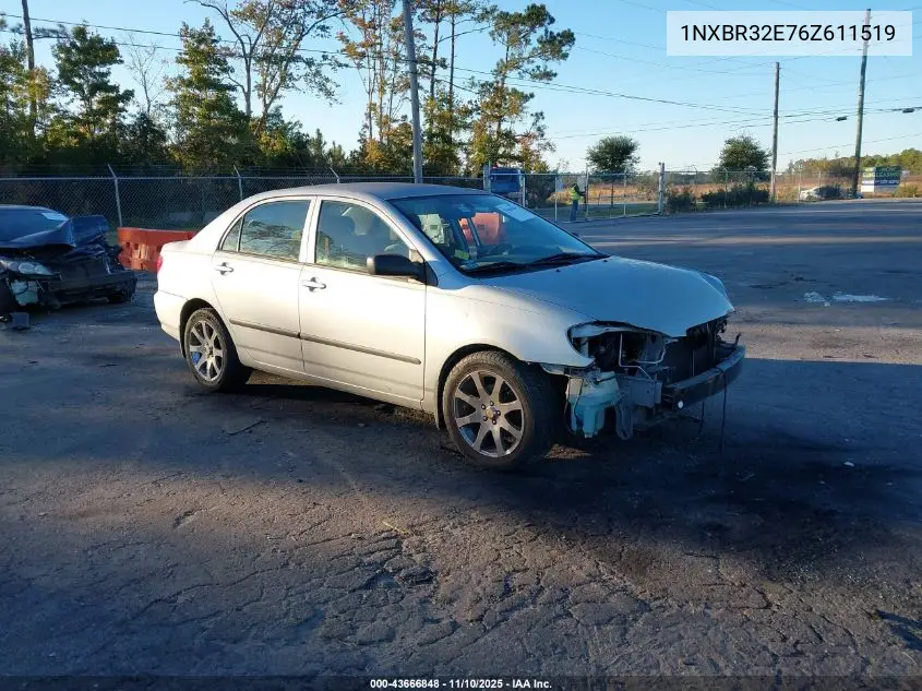 1NXBR32E76Z611519 2006 Toyota Corolla Ce