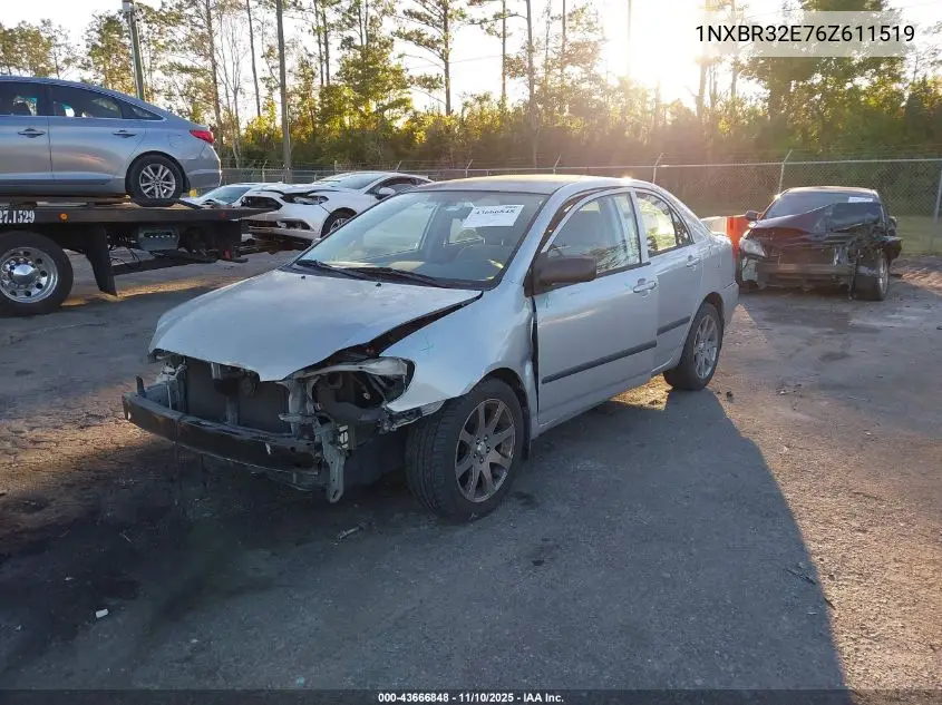 1NXBR32E76Z611519 2006 Toyota Corolla Ce