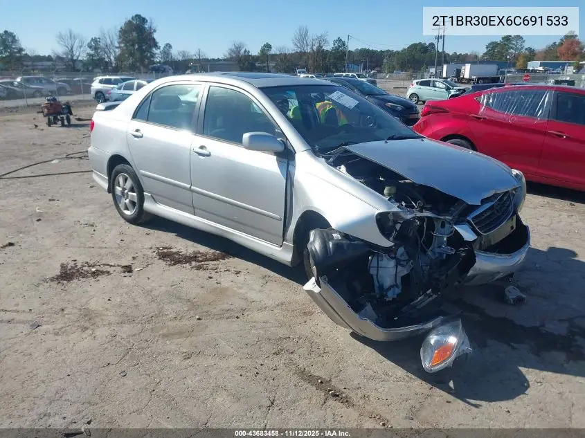 2T1BR30EX6C691533 2006 Toyota Corolla S