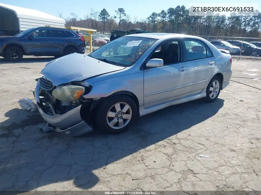2T1BR30EX6C691533 2006 Toyota Corolla S