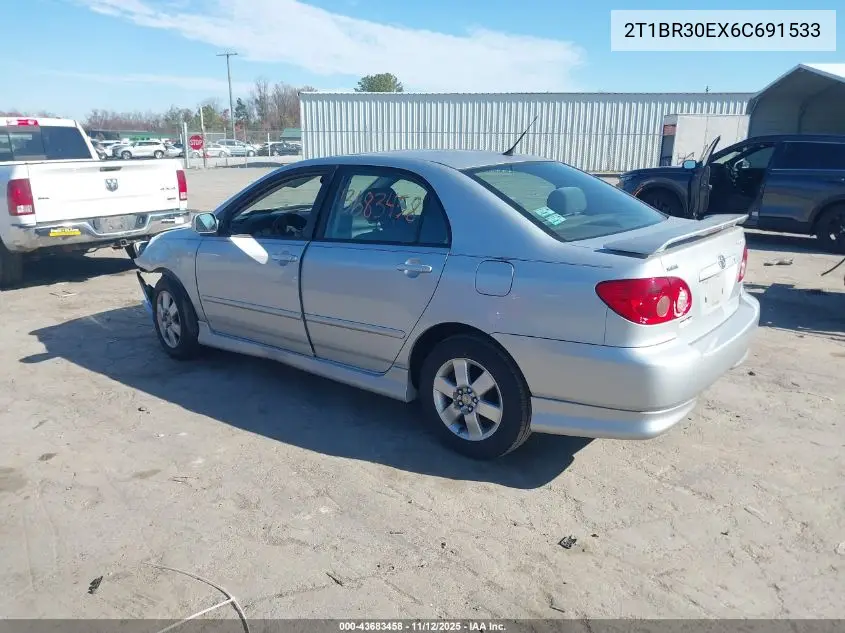 2T1BR30EX6C691533 2006 Toyota Corolla S