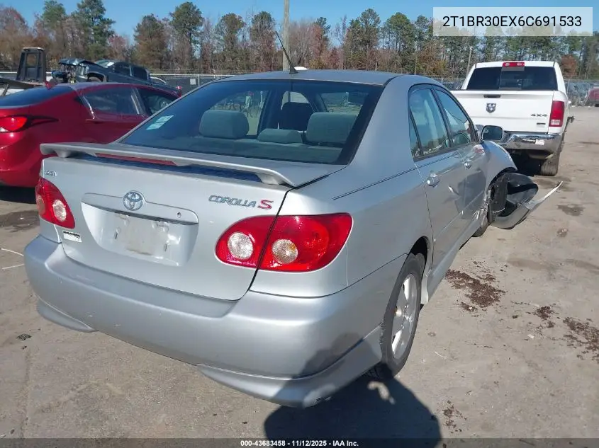 2T1BR30EX6C691533 2006 Toyota Corolla S