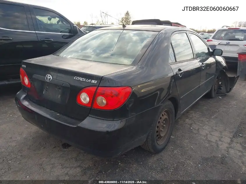 JTDBR32E060060667 2006 Toyota Corolla Le