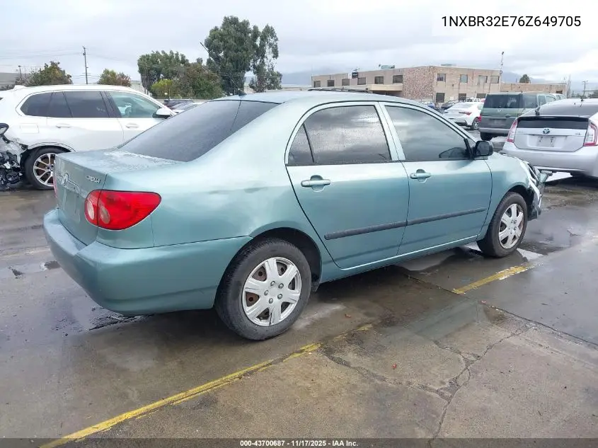 1NXBR32E76Z649705 2006 Toyota Corolla Ce