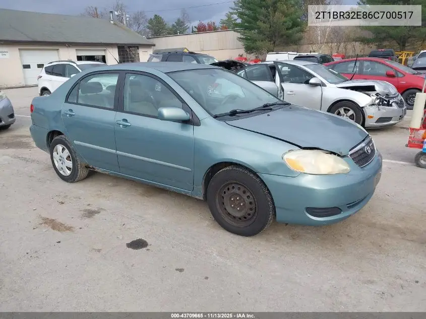 2T1BR32E86C700517 2006 Toyota Corolla Le