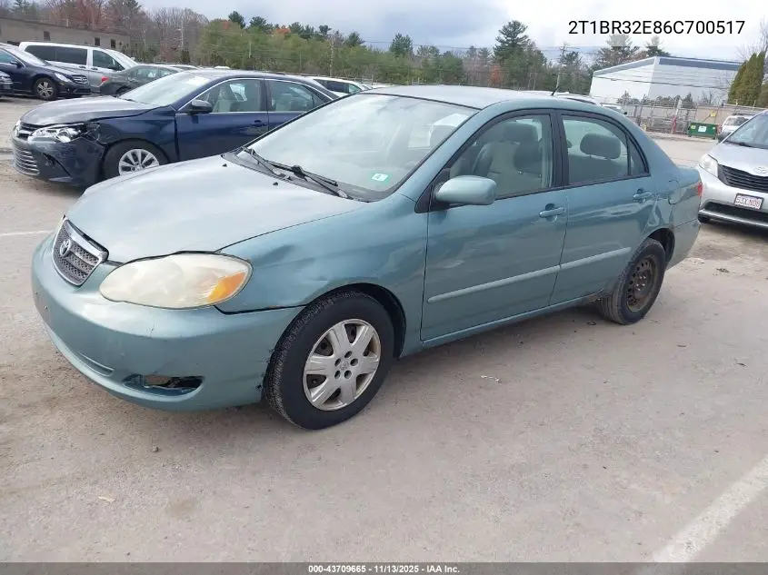 2T1BR32E86C700517 2006 Toyota Corolla Le