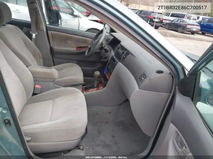 2T1BR32E86C700517 2006 Toyota Corolla Le