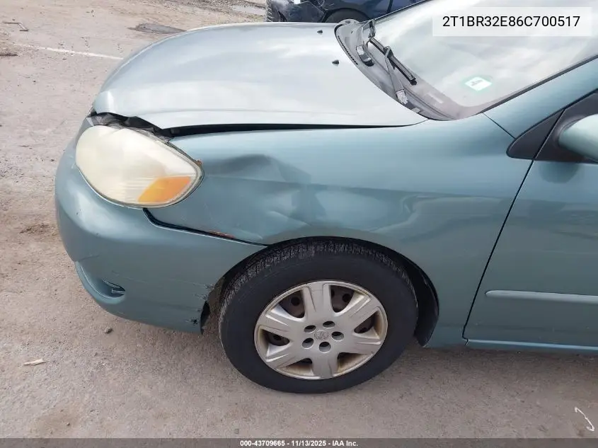 2T1BR32E86C700517 2006 Toyota Corolla Le