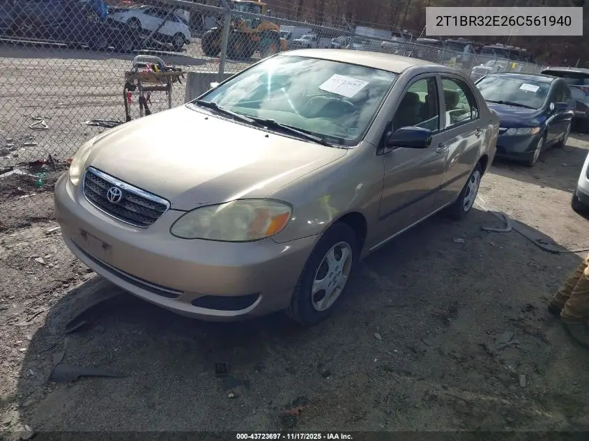 2T1BR32E26C561940 2006 Toyota Corolla Ce
