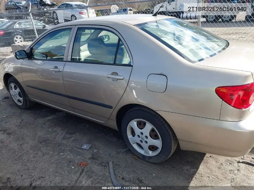 2T1BR32E26C561940 2006 Toyota Corolla Ce