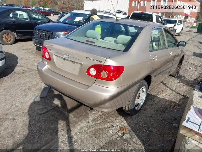 2T1BR32E26C561940 2006 Toyota Corolla Ce