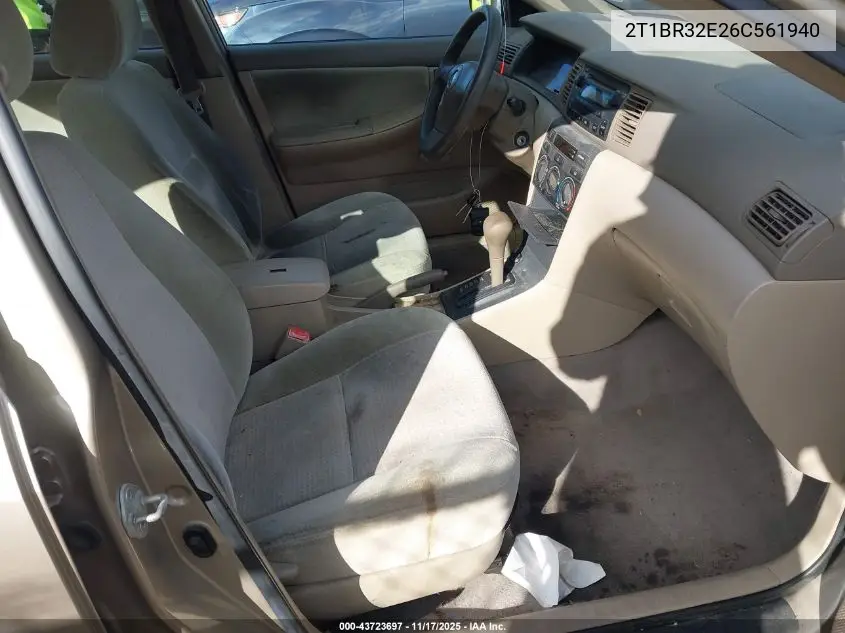 2T1BR32E26C561940 2006 Toyota Corolla Ce
