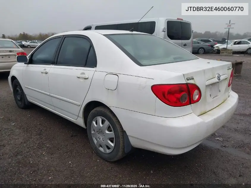 JTDBR32E460060770 2006 Toyota Corolla Le
