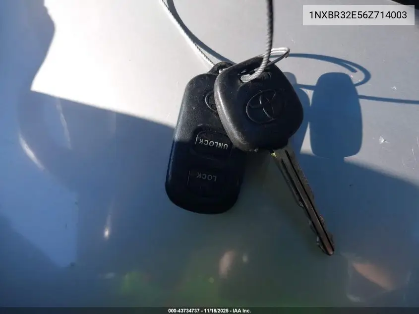 1NXBR32E56Z714003 2006 Toyota Corolla Le