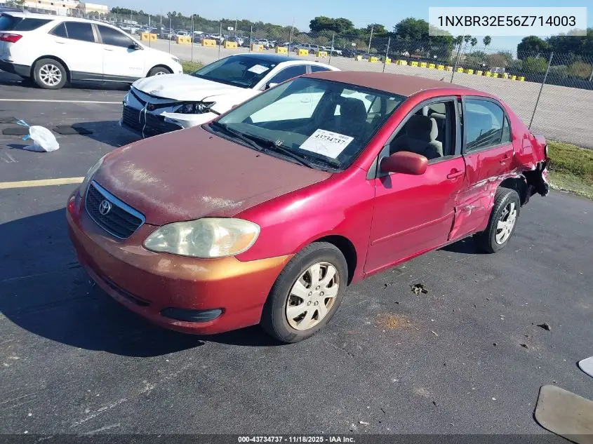 1NXBR32E56Z714003 2006 Toyota Corolla Le