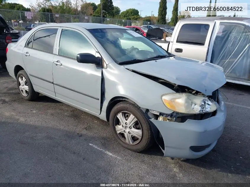 JTDBR32E660084522 2006 Toyota Corolla Ce