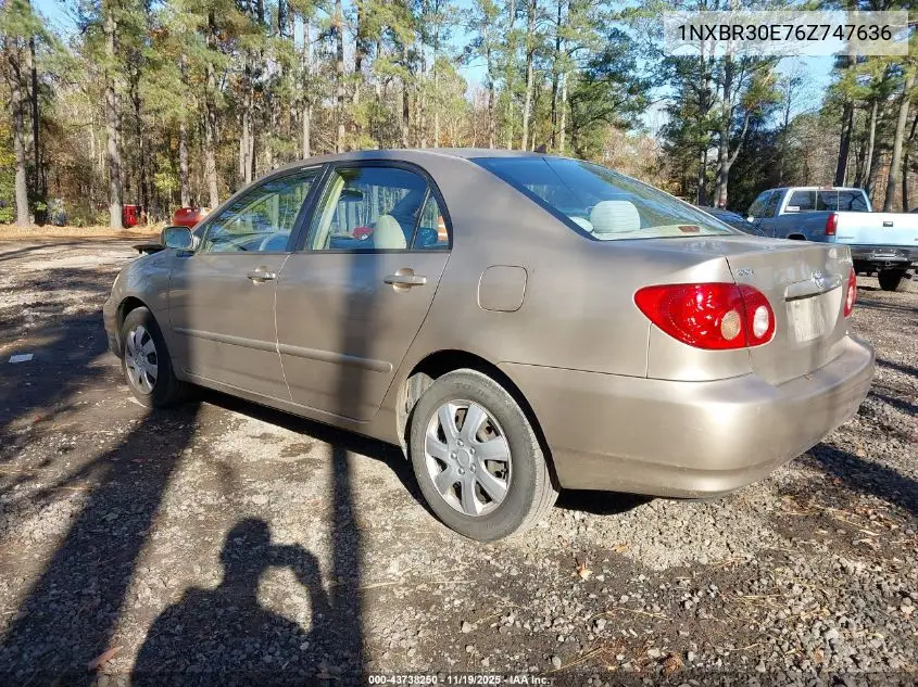 1NXBR30E76Z747636 2006 Toyota Corolla Le