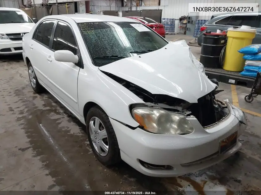 1NXBR30E36Z647274 2006 Toyota Corolla Le