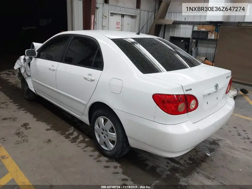 1NXBR30E36Z647274 2006 Toyota Corolla Le