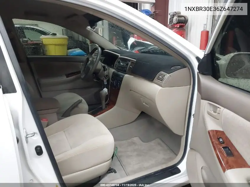 1NXBR30E36Z647274 2006 Toyota Corolla Le