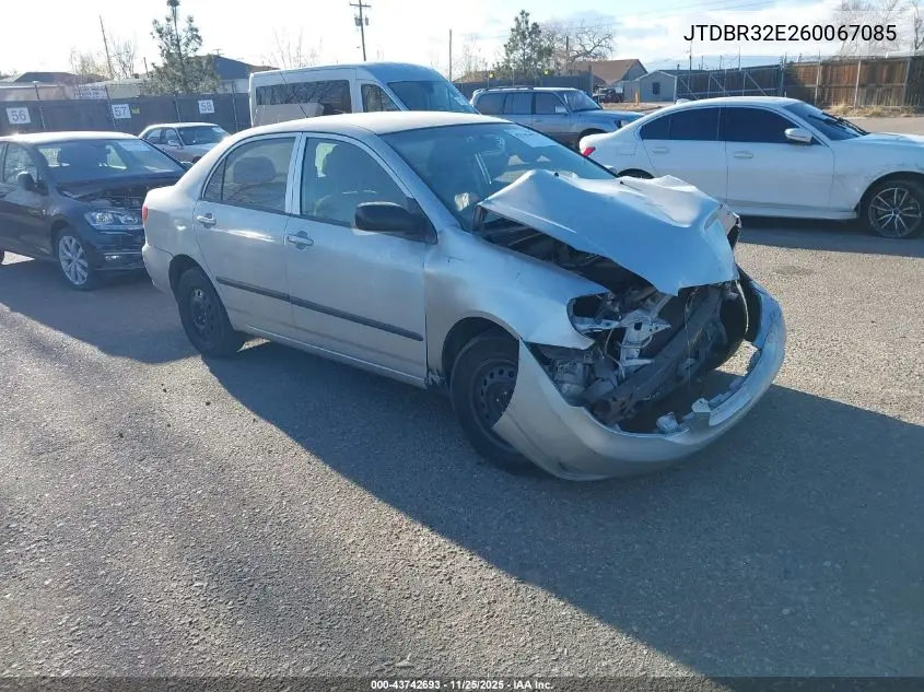 JTDBR32E260067085 2006 Toyota Corolla Ce