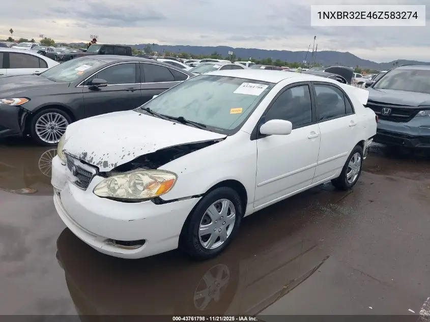 1NXBR32E46Z583274 2006 Toyota Corolla Le