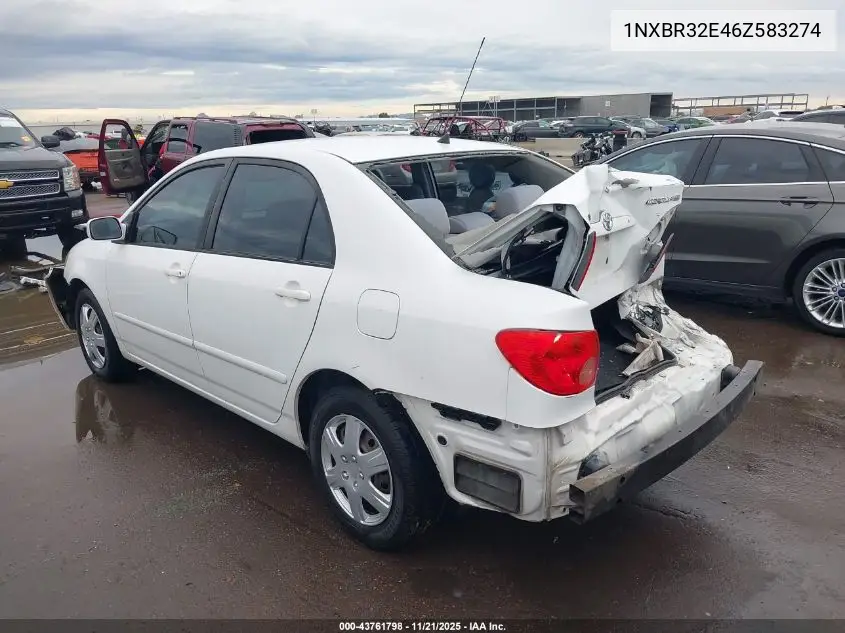 1NXBR32E46Z583274 2006 Toyota Corolla Le