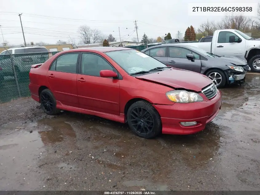 2T1BR32E66C598358 2006 Toyota Corolla S