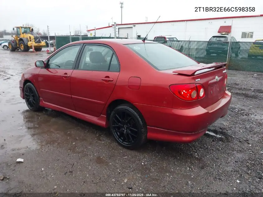 2T1BR32E66C598358 2006 Toyota Corolla S