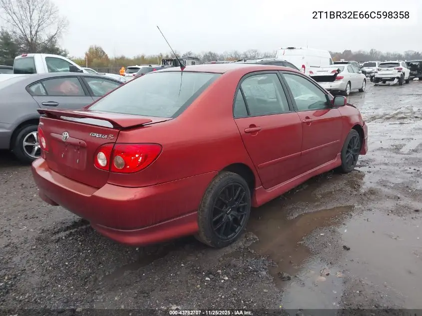 2T1BR32E66C598358 2006 Toyota Corolla S