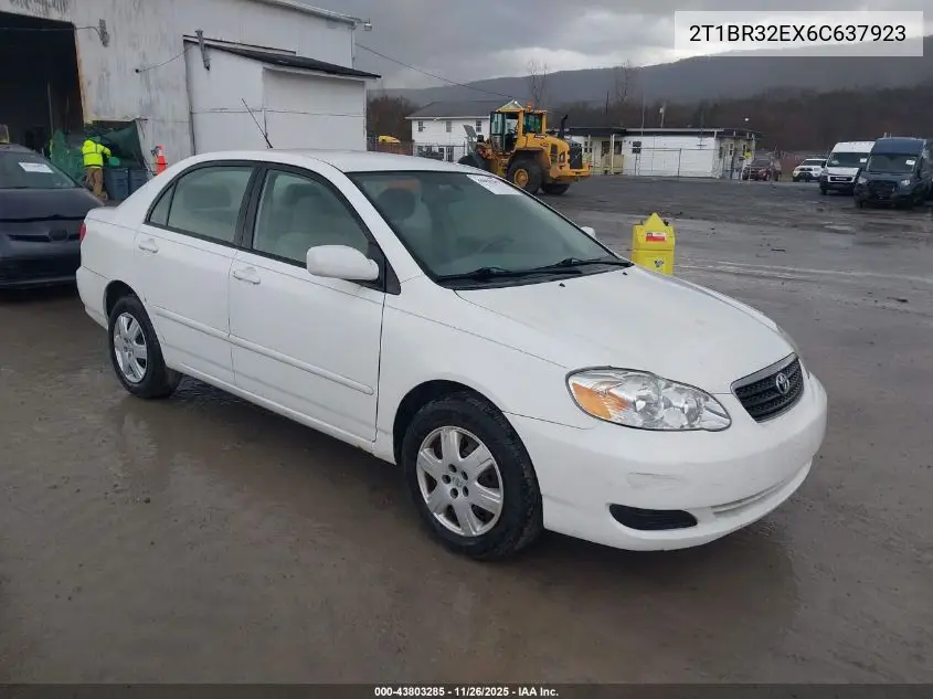 2T1BR32EX6C637923 2006 Toyota Corolla Le