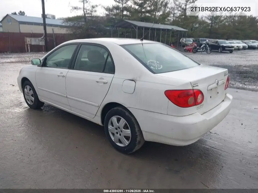 2T1BR32EX6C637923 2006 Toyota Corolla Le