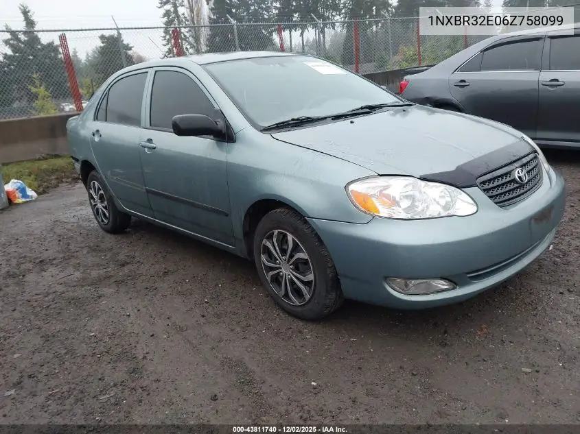 1NXBR32E06Z758099 2006 Toyota Corolla Ce
