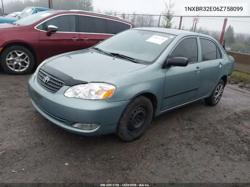 1NXBR32E06Z758099 2006 Toyota Corolla Ce