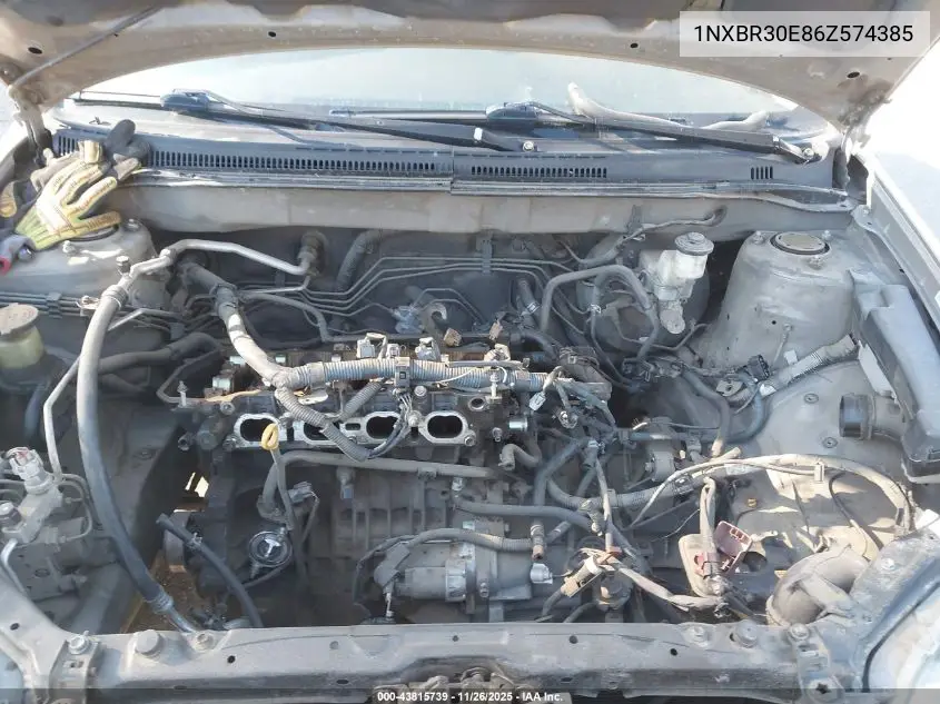1NXBR30E86Z574385 2006 Toyota Corolla Ce/Le/S