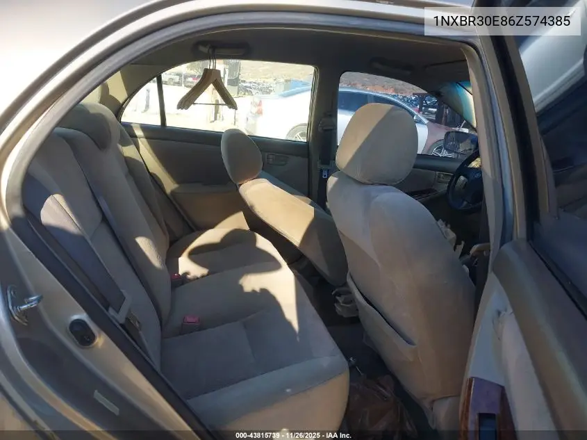 1NXBR30E86Z574385 2006 Toyota Corolla Ce/Le/S