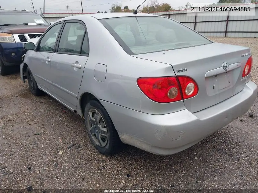 2T1BR32E46C694585 2006 Toyota Corolla Le