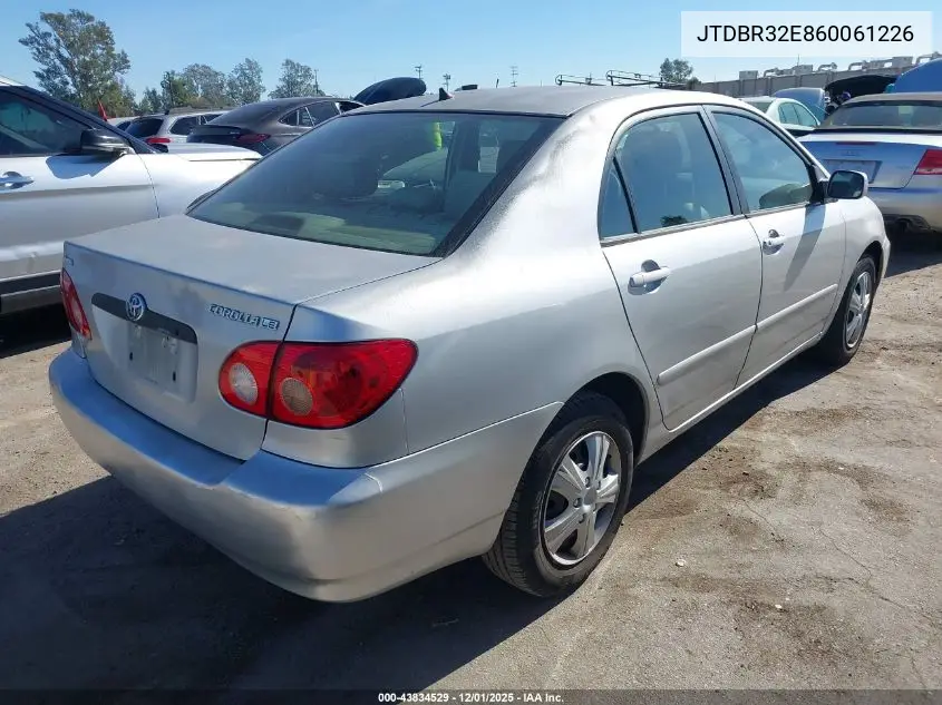 JTDBR32E860061226 2006 Toyota Corolla Le