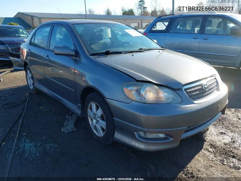 2T1BR32E66C636221 2006 Toyota Corolla S