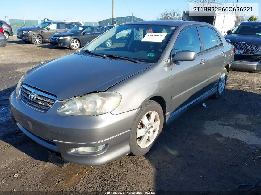 2T1BR32E66C636221 2006 Toyota Corolla S