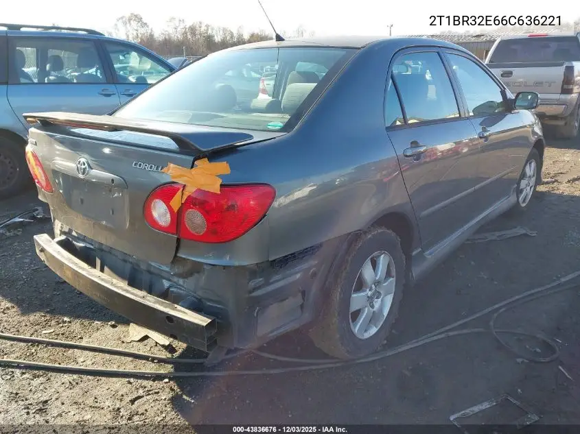 2T1BR32E66C636221 2006 Toyota Corolla S