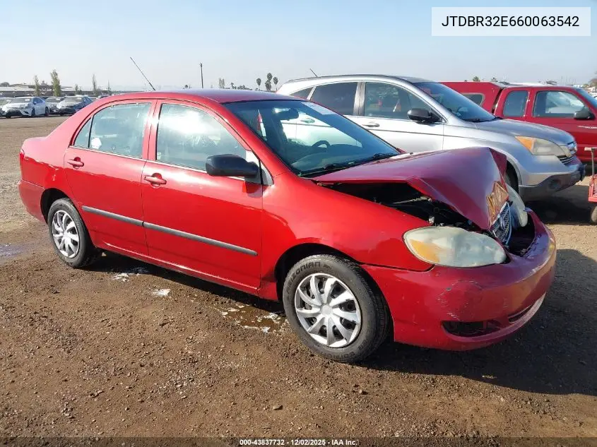 JTDBR32E660063542 2006 Toyota Corolla Ce