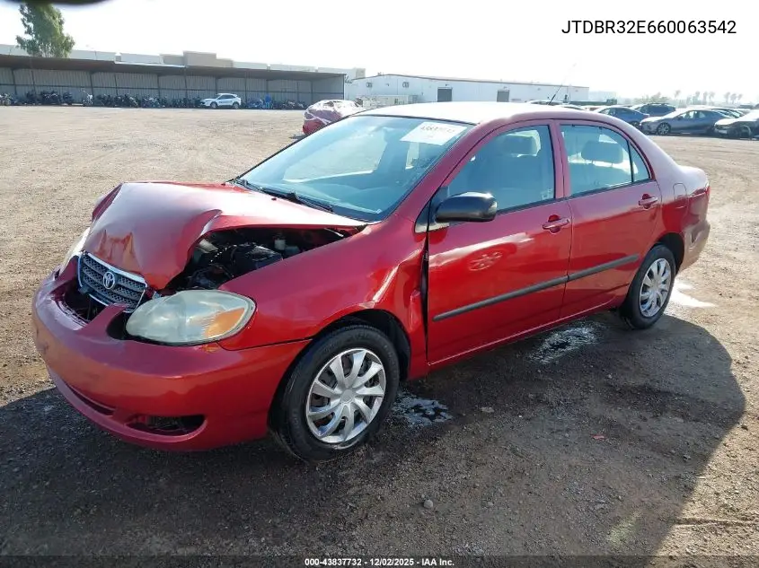 JTDBR32E660063542 2006 Toyota Corolla Ce