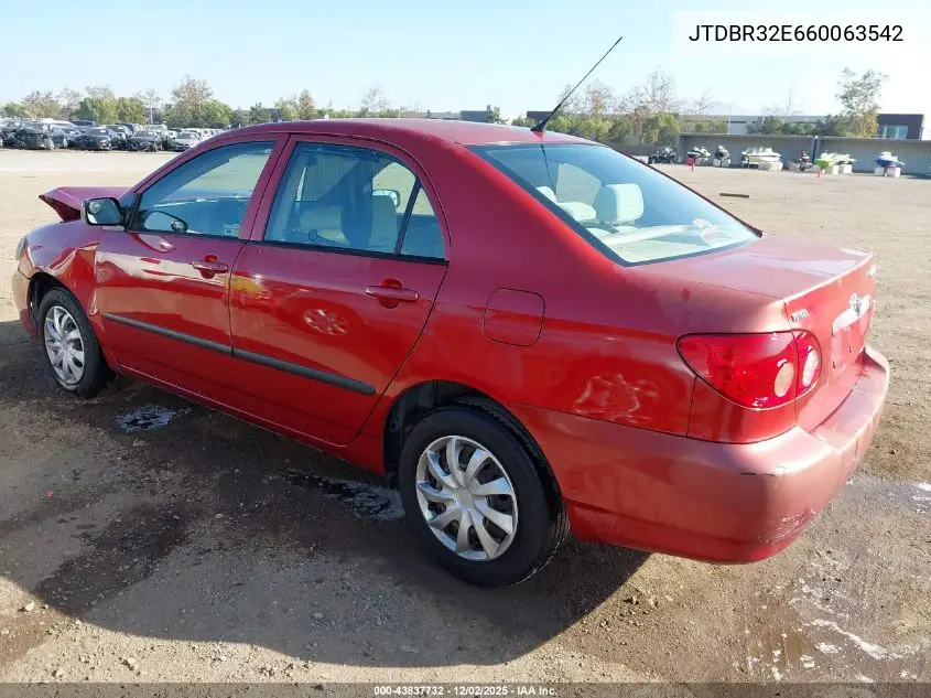 JTDBR32E660063542 2006 Toyota Corolla Ce